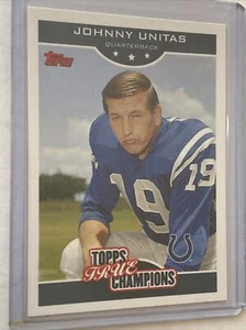 2006 Topps True Champions JOHNNY UNITAS #6 of 18 Indianapolis Colts CLEAN 💎 - Picture 1 of 3