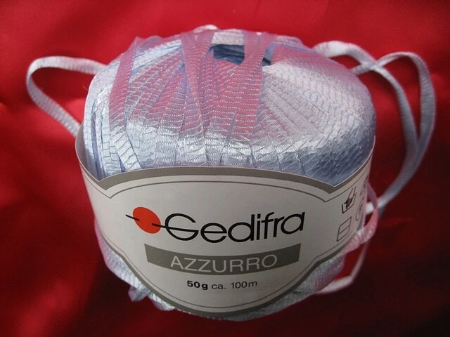 1-9 SKEINS GEDIFRA "Azzurro" 色带纱 — 第 1/1 张图片
