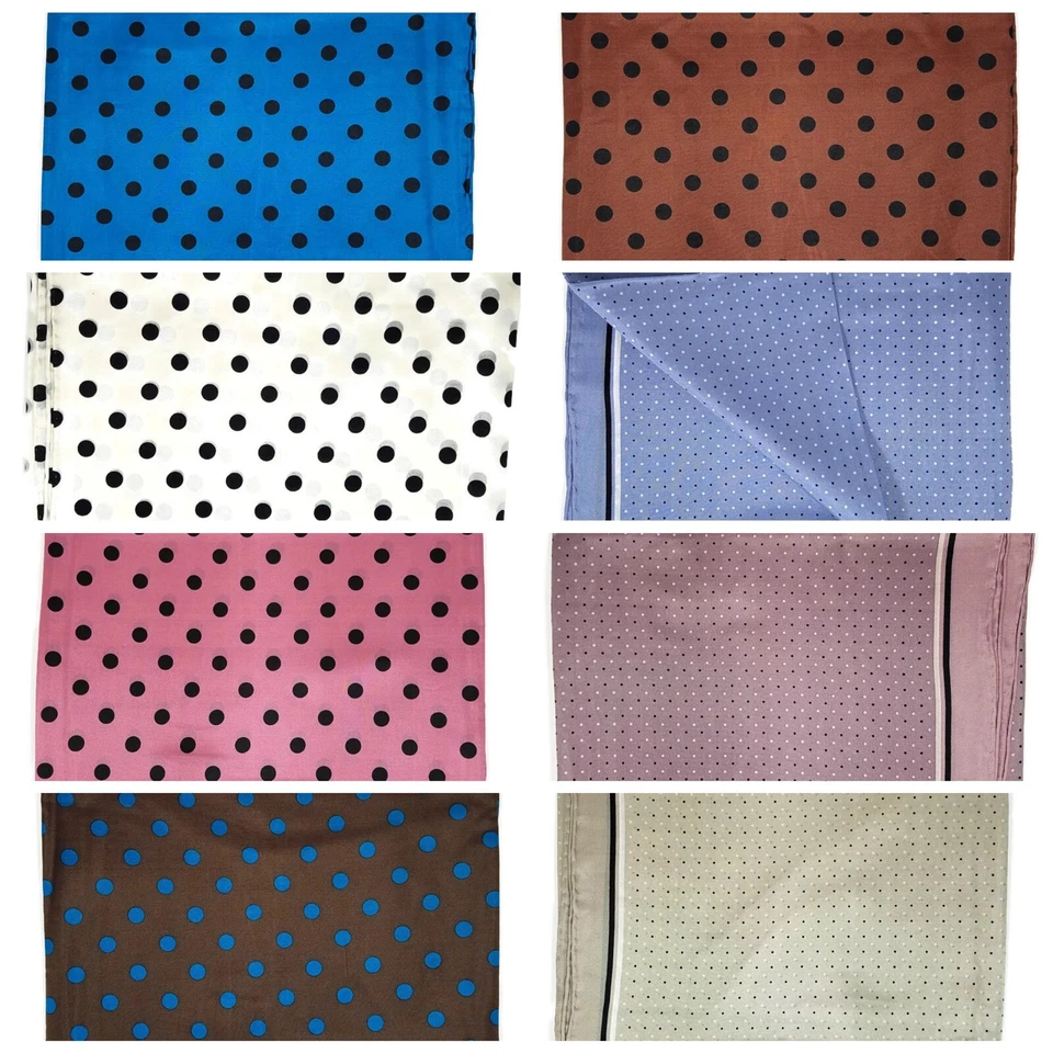 Wyoming Traders Unisex Trapo Salvaje Lunares Seda Western Bufanda - 20", 34.5" y 42" Foto 1 de 1