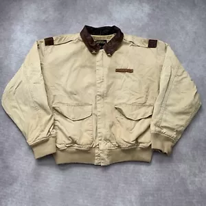 Vintage Avirex Type A-2 Bomber Flight Jacket Mens L Made in USA Aviator Military - Picture 1 of 20
