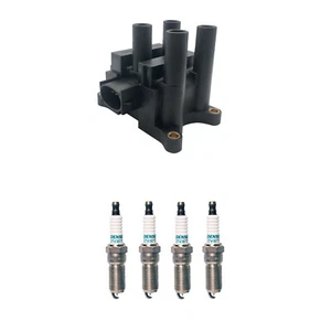 Hitachi Ignition Coil 4 Denso Iridium Spark Plugs Kit For Contour Escape 2.0 L4 - Picture 1 of 1