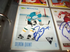 DERON QUINT AUTOGRAPHED 1993-94 CLASSIC HOCKEY # 109 WINNIPEG JETS - Picture 1 of 1