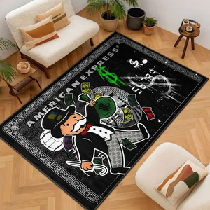 Boss Money Area Rug, Hypebeast Monopoly Carpet for Home Decor - Picture 1 of 4