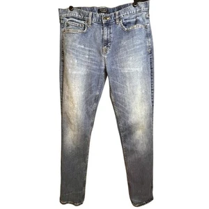 Jeans uomo Banana Republic slim techmotion 33x32 elasticizzato medio lavaggio invecchiato - Foto 1 di 7