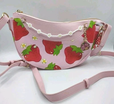 Strawberry Shortcake Cute Shoulder Crossbody Purse Bag Box Lunch  - Image 1 of 4