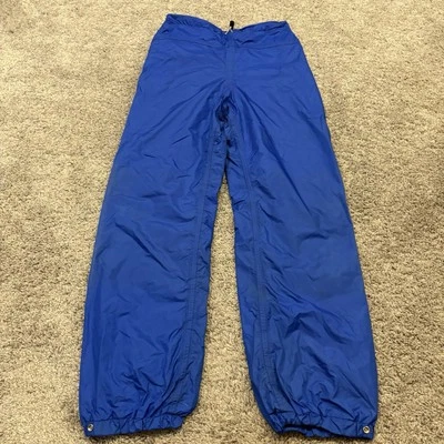 Vintage North Face Brown Label Gore-Tex Shell Pants Made In USA Blue Medium 80's - Image 1 of 4