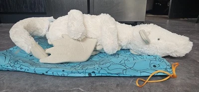 100% guaranteed Genuine -  JELLYCAT - HUGE Snow Dragon  - Dust bag - Image 1 of 3