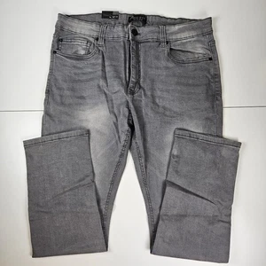 Men's NWT Marc Ecko Cut & Sew Gray Stretch Flex Skinny Fit Mid-Rise Jeans 36X30 - Picture 1 of 6