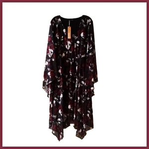 NWT Skull and Roses Pattern Dress by BloomChic Size 18/20 - Picture 1 of 6