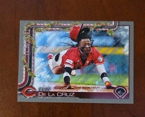 2025 Topps Holiday Elly De La Cruz #H97 Silver Glitter Holiday Cincinnati Reds - Picture 1 of 1