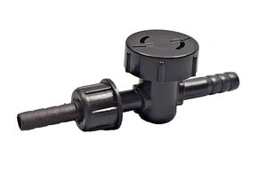 2 Stück PVC Kugelhahn Mini-Hahn Luft Wasser Diesel Benzin 8 mm / 6 mm Ventil T - Bild 1 von 13