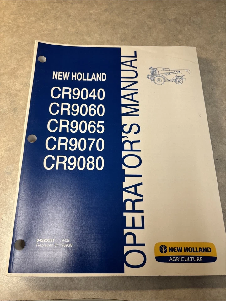 NUEVO MANUAL DE OPERADOR HOLANDA PARA COSECHADORA CR9040, CR9060, CR9070, CR9080 Foto 1 de 1