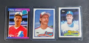 3 - Randy Johnson Rookie Card Lot 1989 Topps Traded #57T, #647, 1989 Donruss#42 - Picture 1 of 2
