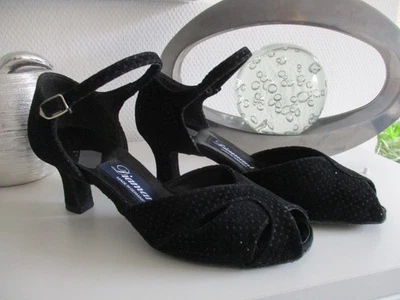 ** Diamant ** Tanzschuhe  - Gr. 3,5 /36  - Schwarz mit Glimmer - Bild 1 von 4