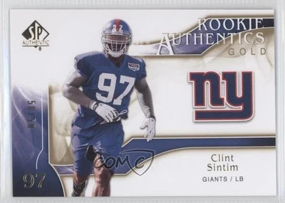 2009 SP Authentic Rookie Authentics Gold /50 Clint Sintim #273 Rookie RC - Image 1 of 2