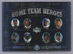 1997 Upper Deck Baseball HOME TEAM HEROES 12-Card Boxed Set JUMBO Griffey Jeter - Picture 1 of 3