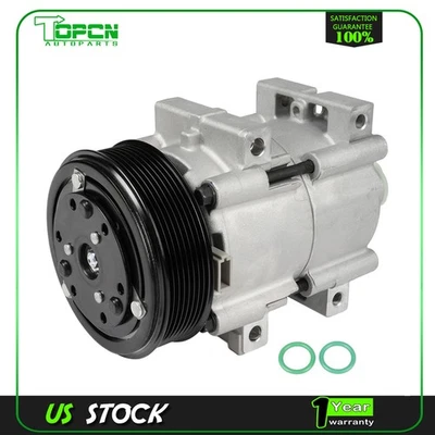 AC A/C Compressor for Ford E-350 Econoline 1993-1997 F-250 7.3L 1993 1994-1996 - Image 1 of 4
