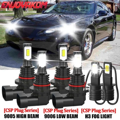 For Pontiac Grand Prix 1991-1991 CSP LED Headlight Bulb High Low Beam Fog Lamp - Image 1 of 4