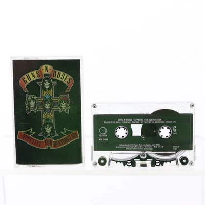 Guns and Roses Appetite for Destruction Cassette Tape 1987 - Image 1 of 2