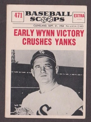 1961 Nu-Card Baseball Scoops #471 EARLY WYNN White Sox No Creases - Image 1 of 2