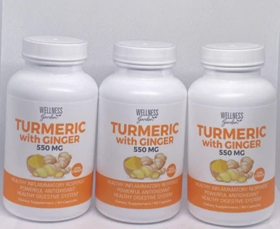 3x Cúrcuma Wellness Jardín con Jengibre Inflamatorio y Digestión 90 Cápsulas 2026 Foto 1 de 4