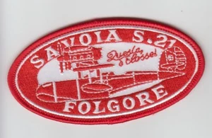 PARCHE PORCO ROSSO SAVOIA S-21 FOLGORE 3"" IRON ON PATCH