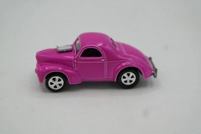 1999 JOHNNY LIGHTNING 1941 Willys Gasser Hot Pink Loose MINT 2.5" Long Hot Rod - Image 1 of 4