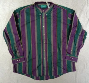 Keeler Bay Button Down Shirt Size 1X XL NWT NOS Vintage Stripes Stein Mart - Picture 1 of 7
