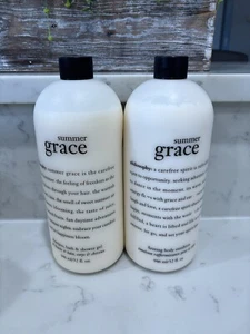 PHILOSOPHY SUMMER GRACE FIRMING BODY EMULSION & SHOWER GEL 32 oz~UNSEALED - Picture 1 of 3
