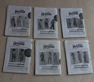 Prima (23) 6 ladies Sewing Patterns Dress, jump suit, jacket, trouser will split - Picture 1 of 7