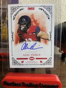 Alec Pierce 2022 Onyx Football RC On Card Auto Indinapolis Colts - Bild 1 von 2