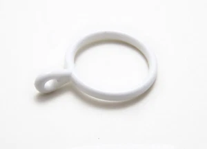 Barra Cortina Anillo Fijo Ojo Color Blanco Plastic 25mm Id 33mm Od Paquete De 12 - Imagen 1 de 1
