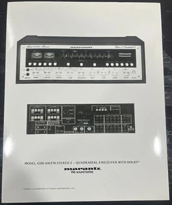 Receptor estéreo Marantz modelo 4300 foto publicitaria - súper raro - NO ES UNA COPIA - Imagen 1 de 1