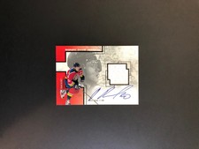 2001-02 UPPER DECK PAVEL BURE PROS AND PROSPECTS GAME JERSEY AUTO SIGNED