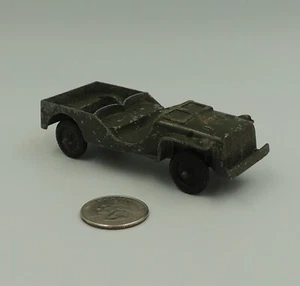 Tootsietoy Army Jeep Vintage 1950's Die Cast Metal Toy Truck Made in the USA - Picture 1 of 7