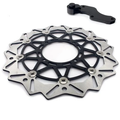 Adaptador de rotor de disco de freno de gran tamaño para Kawasaki KX 125 250 1995-05 KX250F 2004 05 Foto 1 de 4