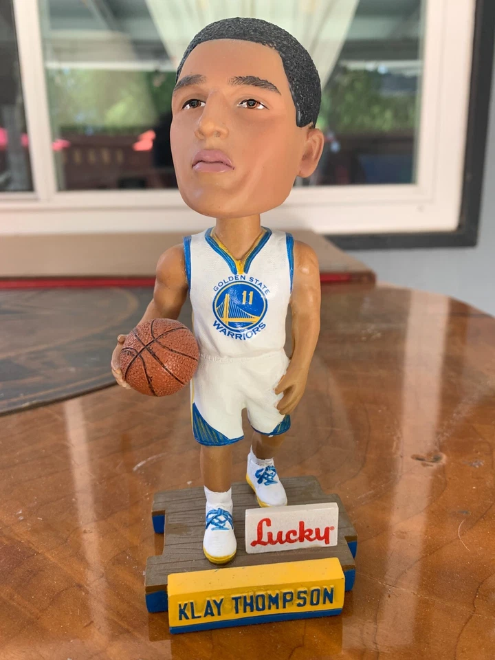 KLAY THOMPSON GOLDEN STATE WARRIORS BOBBLEHEAD SGA  LUCKY MARKET Foto 1 de 1
