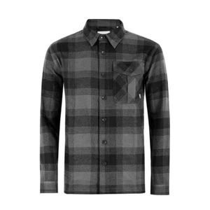 FIRETRAP CHECK SHIRT LONG SLEEVE BLACK CHECK SIZE M NEW RRP £40 - Picture 1 of 7