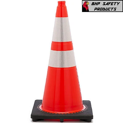 JBC PLASTICS 28" INCH ORANGE SAFETY TRAFFIC CONE W/ 3M REFLECTIVE COLLARS JBC REVOLUTION