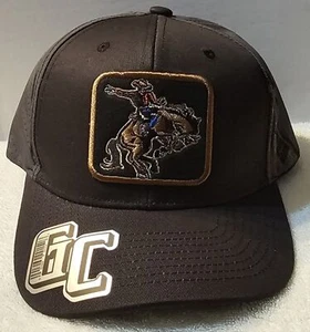 RODEO COWBOY BUCKING HORSE BRONC RIDING ROUNDUP SNAPBACK BASEBALL CAP #3 - Picture 1 of 4