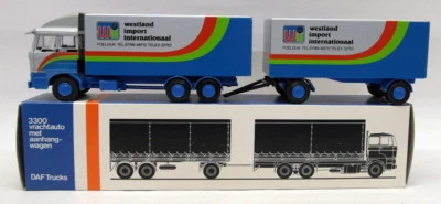 Lion Car 1/50 Scale - Nr.74 DAF + Trailer Westland Import Inter Model Truck - Image 1 of 4