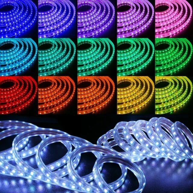 WYZworks SMD 5050 LED Flexible Dimmable Indoor/Outdoor Light Strip (16 COLORS) with Remote and LED Controller - 25ft
