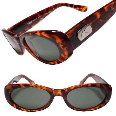 Old Stock Genuine Vintage Womens Rounded Cat Eye Tortoise Thick Frame Sunglasses - Image 1 of 3