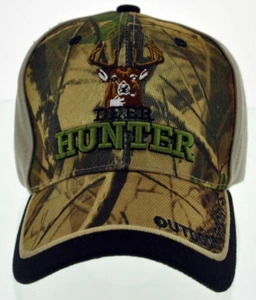 NEW! HUNTER HUNT DEER BUCK OUTDOOR SPORTS CAP HAT CAMO - Picture 1 of 3