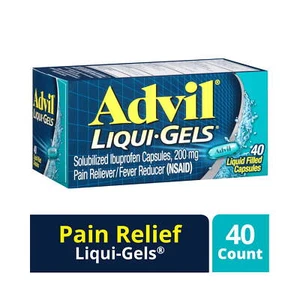 Advil Liqui-Gels Pain Relievers for Headache Relief Fever Reducer Liquid Filled - Picture 1 of 2