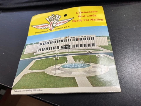 Indianapolis motor speedway vintage lot of 6 postcards unused Cover