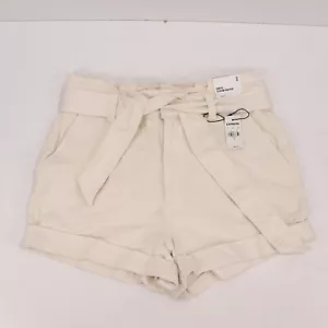 Express Shortie Extreme High Rise Woman's Size 8 Shorts Belted Cuffed NWT - Picture 1 of 6