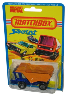 Camión de volteo Matchbox Superfast Atlas 1976 Lesney Vintage Toy No. 23 Foto 1 de 2