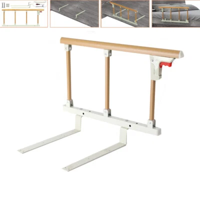Folding Bed Rails Assist Safety Handle Bed Railing Elderly Seniors Guard Rail US - Image 1 of 4