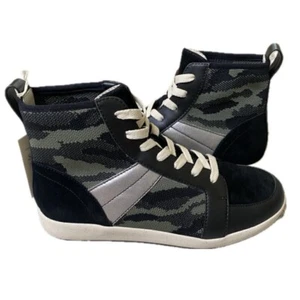 Sanctuary NEU High-Top Sneaker Stiefel Major Mixed Media Camo Leder Schuhe Gr. 6,5 - Bild 1 von 10